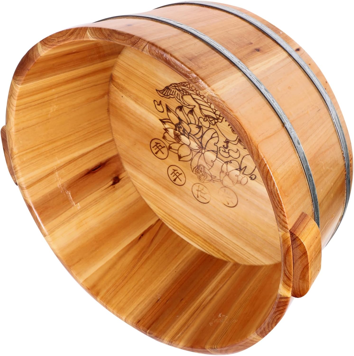 Sturdy Wood Foot Bath Bucket Foot Soak Tub Washing Bucket Home Outdoor Use