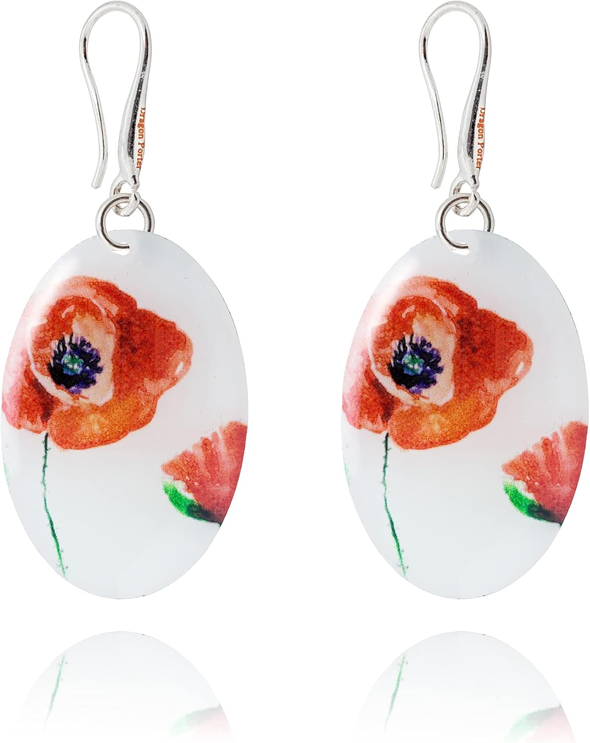 Floral Blossom Dangle Earrings for Women, Colourful Statement Jewelry