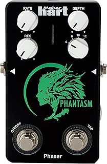 Maker hart PHANTASM/PHASER Phaser Pedal with TAP TEMPO – Dynamic 12-Stage Phaser, Real-Time Rate Adjustment High-Performance DSP 4 Knobs for Customizable Tone guitar effect pedal