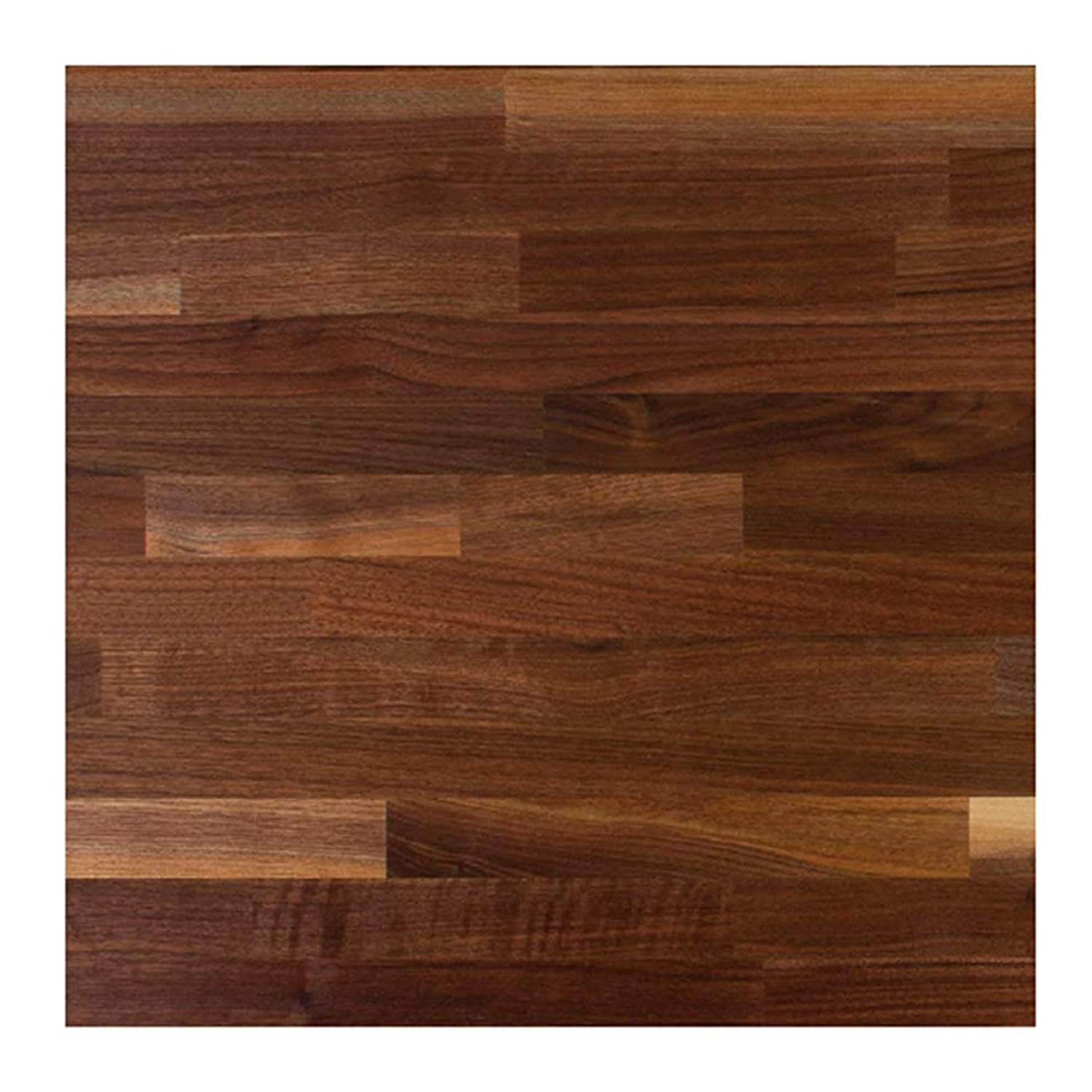 John Boos Walnut Wood Cutting Board, 24"x25" – 1.5" Thick, 23-lb Non-Reversible Wooden Blended Walnut Counter & Island Top Butcher Block with Edge-Grain