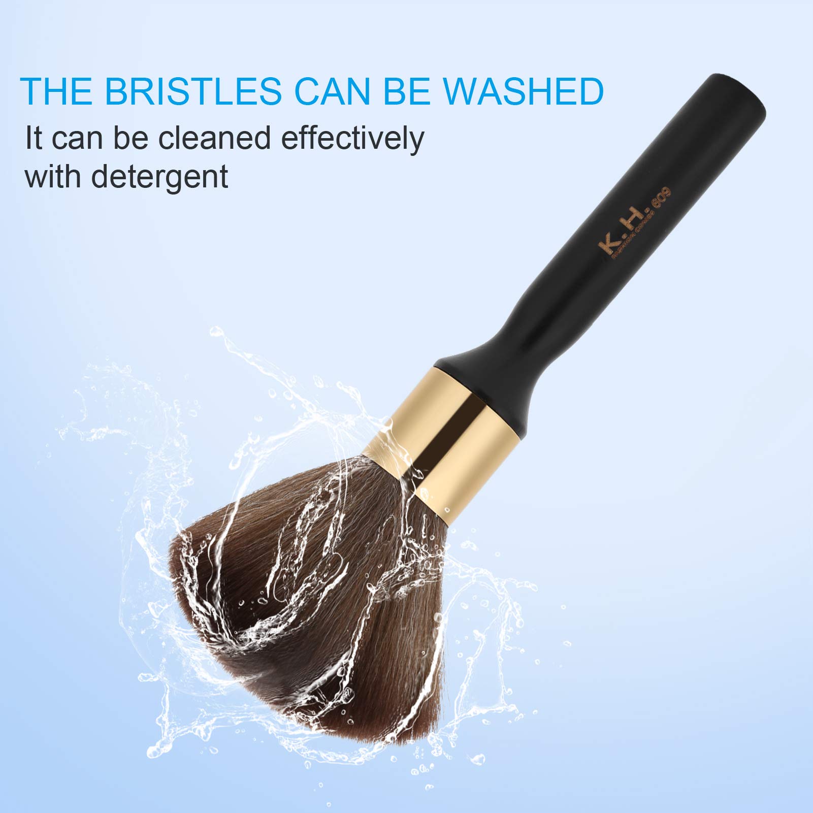 Neck Duster, Weit verbreitete Neck Duster Bürste für Friseursalon für den Haushalt(Schwarz)