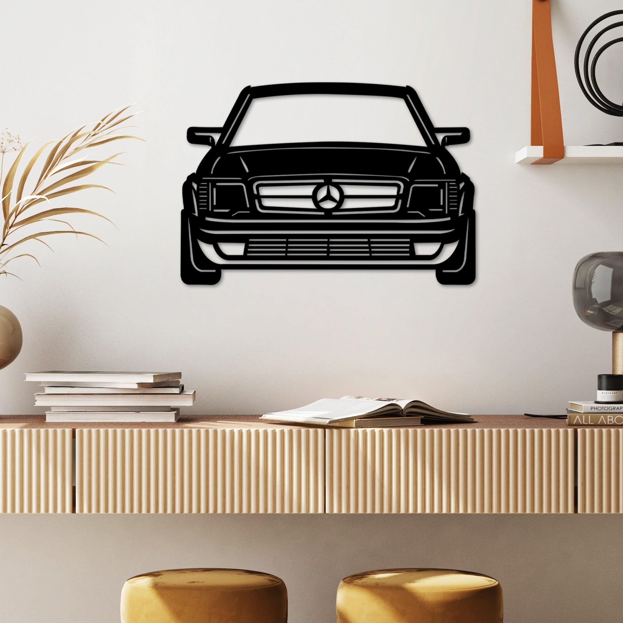 Métal mural décoratif noir 60x42cm idéal pour sublimer votre bureau