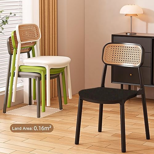 Miniatura 2 de Sillas de Comedor modernas Sillas de Comedor con respaldo curvado, sillas de cocina, cómodas sillas auxiliares sin brazos, silla de cocina tapizada