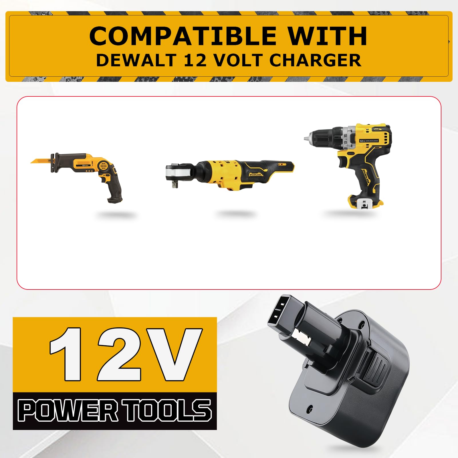 Amazon.com: LUMSING 2Pack DC9071 12V 4.8Ah Ni-MH Replacement for Dewalt 12V  Battery Compatible with Dewalt 12 Volt Battery DW9072 DC9071 DE9037 DE9071  DE9072 DE9074 DE9075 DW9071 Cordless Power Tools : Tools &