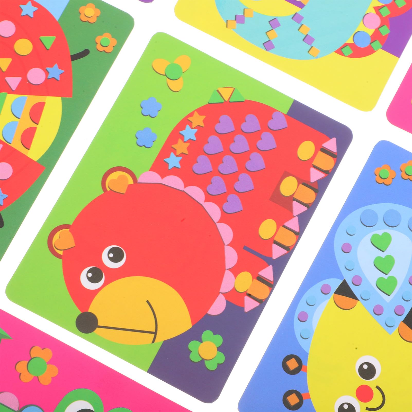Gatuida Kit di Lavoretti Adesivi Eva per Scuola Materna Attività Artistiche Animali Gioco Fai da Te per Ragazzo Ragazza Materiale Didattico per Decorazioni e Apprendimento Creativo
