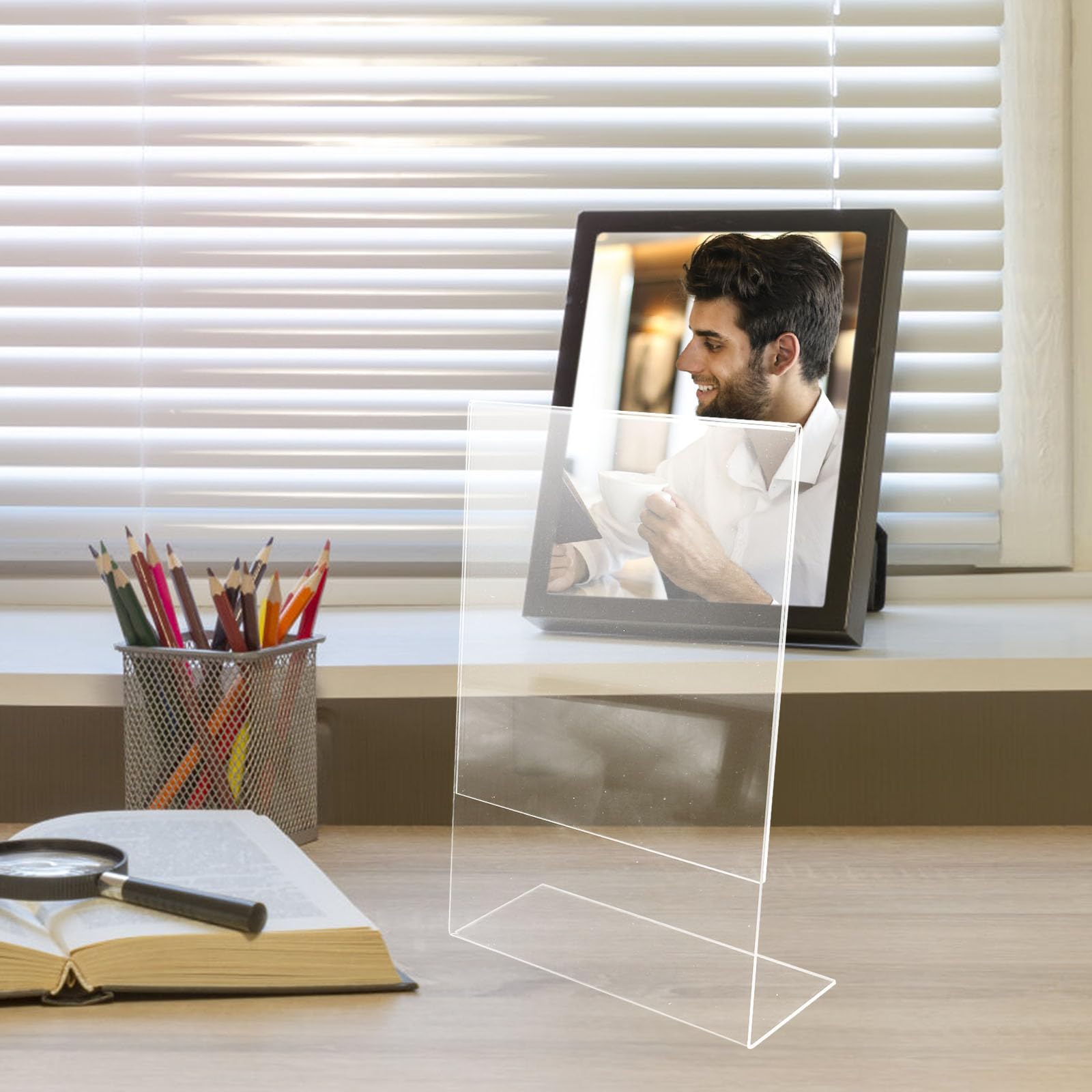 MAGICLULU Conseil D'écriture Incliné Acrylique Clair Pente D'écriture Ergonomique Tableau De Peinture De Bureau Transparent pour Table De Bureau Dessin Livre De Lecture
