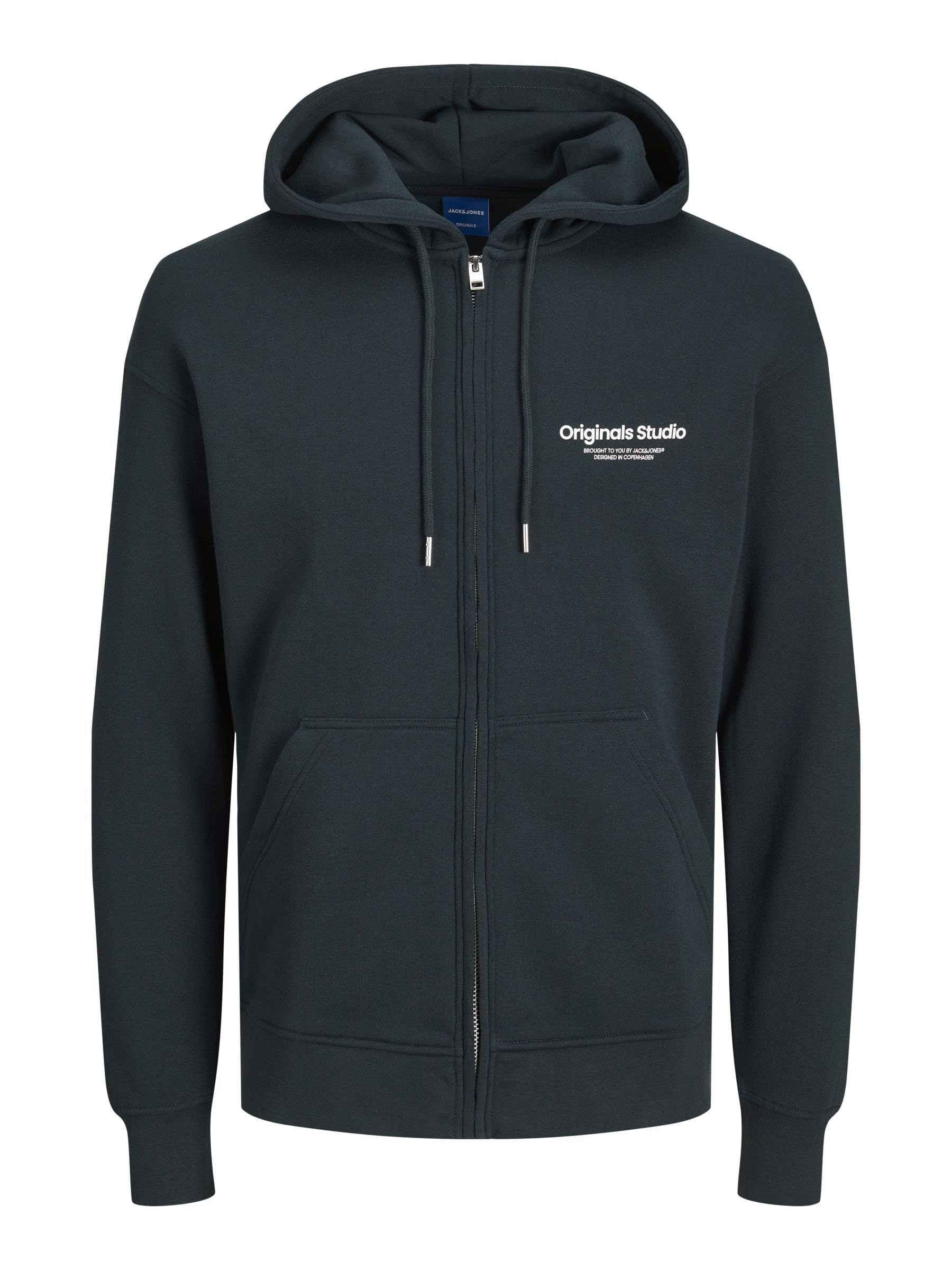 JACK & JONES Jorvesterbro Sudadera con Cremallera Noos Pls Sudadera con Capucha Hombre