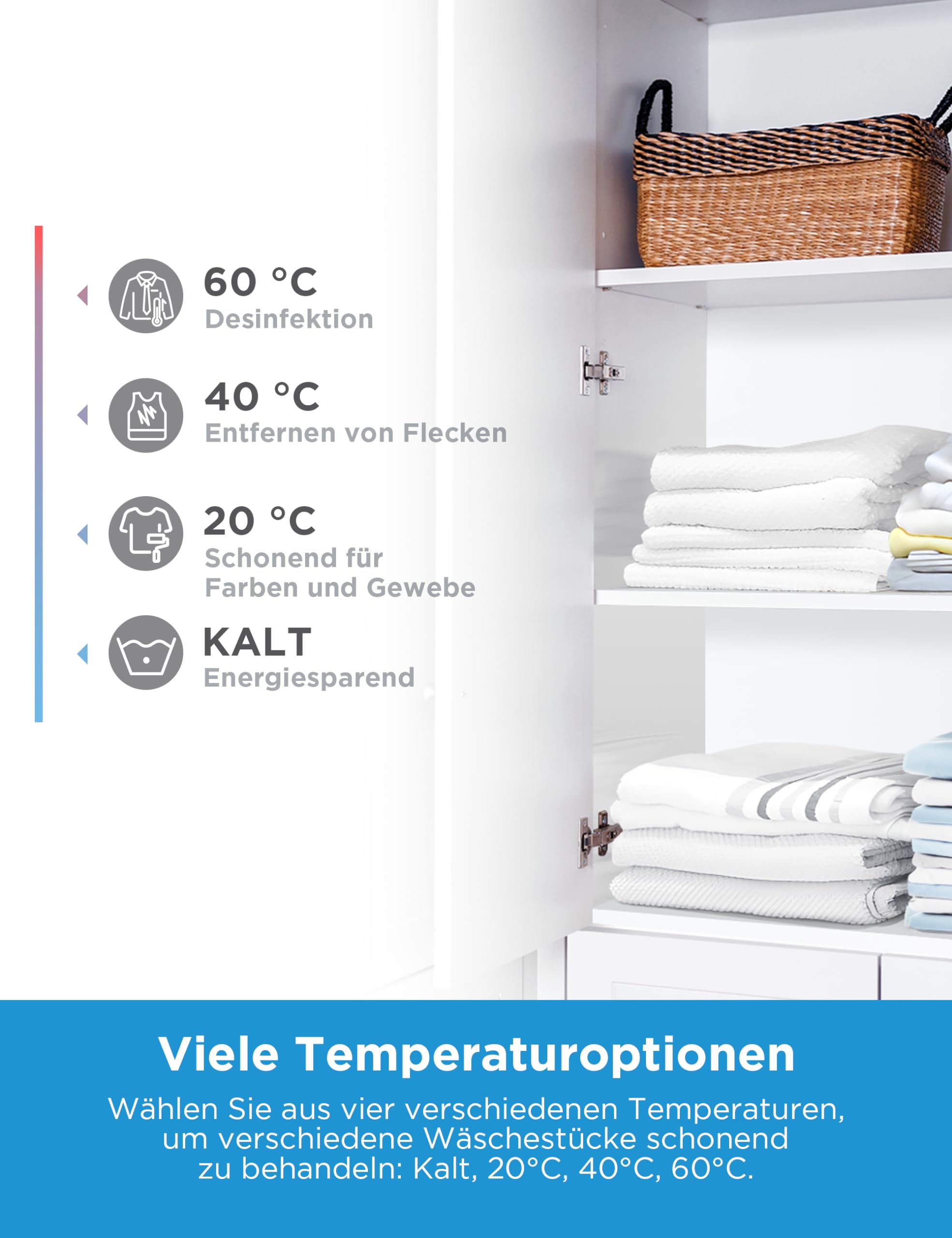 Midea MF10EW70BA10 Waschmaschine 7kg 1400 U/Min EEK A-10% Inverter Quattro Motor Dampffunktion Weiß