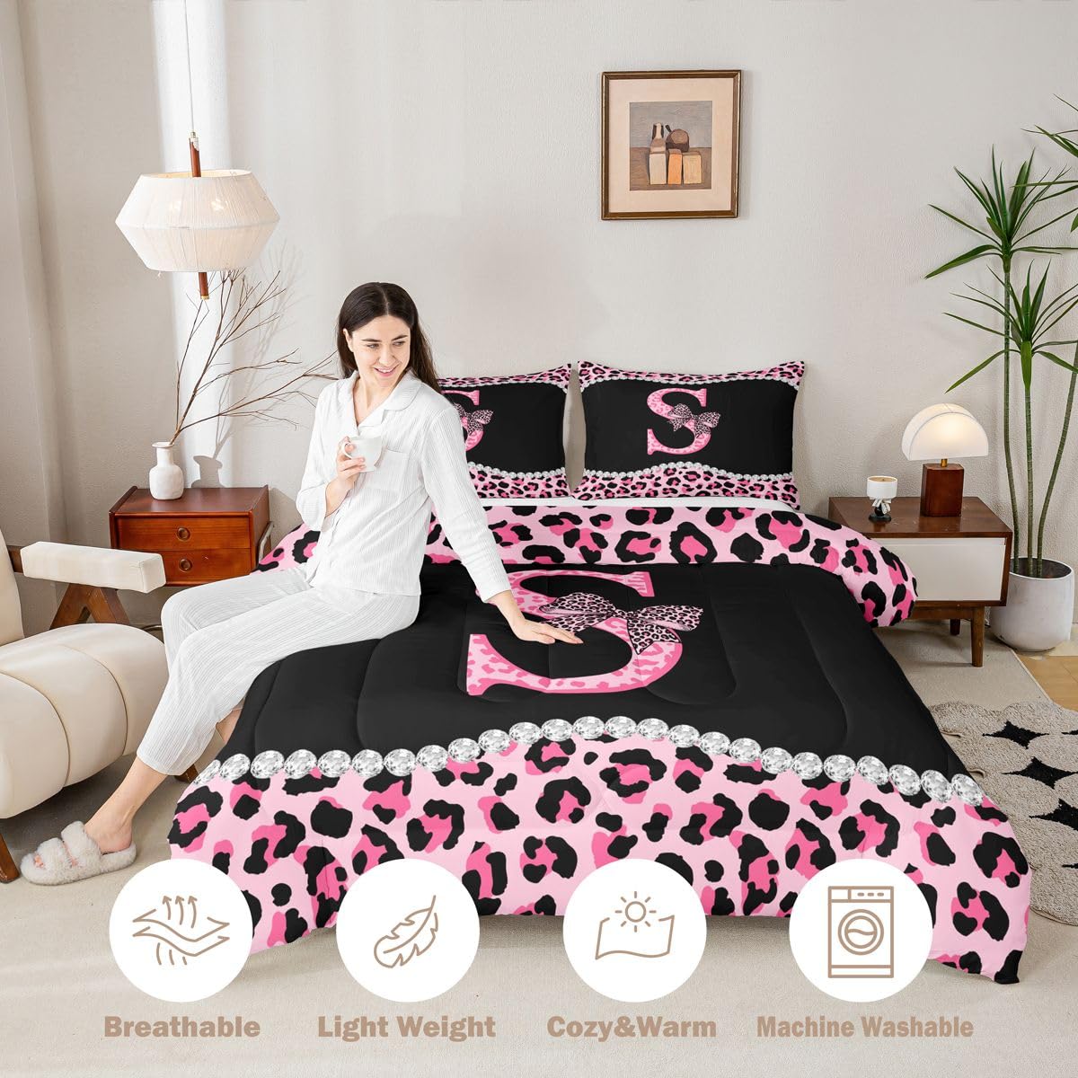 Personalized Kids Comforter Set - Letter A Design -20 Personalized Kids Comforter Set - Letter A Design -20