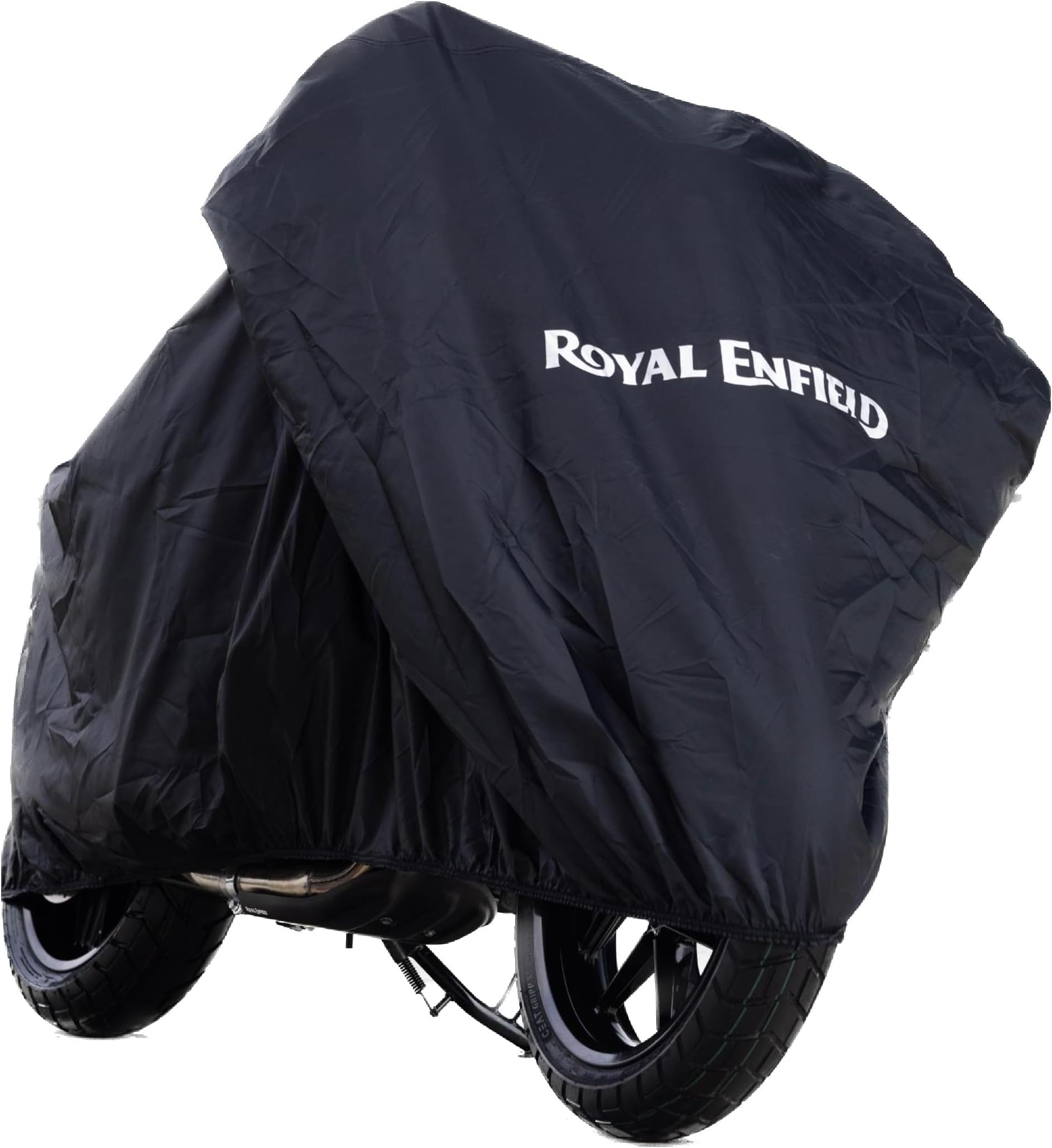 - 1990642 Bike Cover, Water Resistant, Black, Compatible for all the models of Royal Enfield