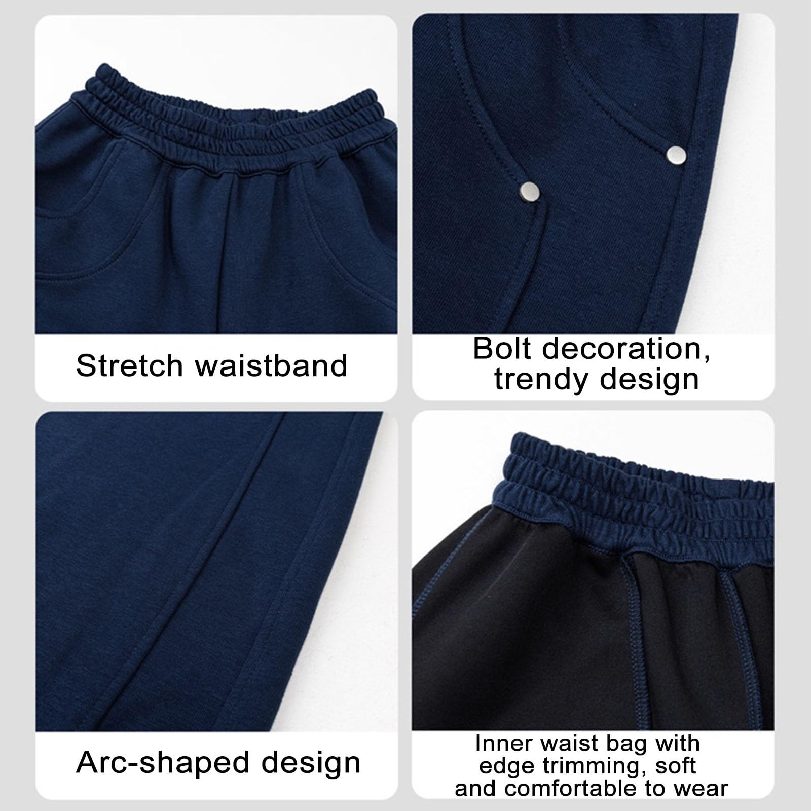 Baggy Jogginghose Jungs Sporthose Kinder Jungen Sweathose Mit Weite Bein Einfarbig Mit Kordelzug and Taschen Loose Casual Sweatpants