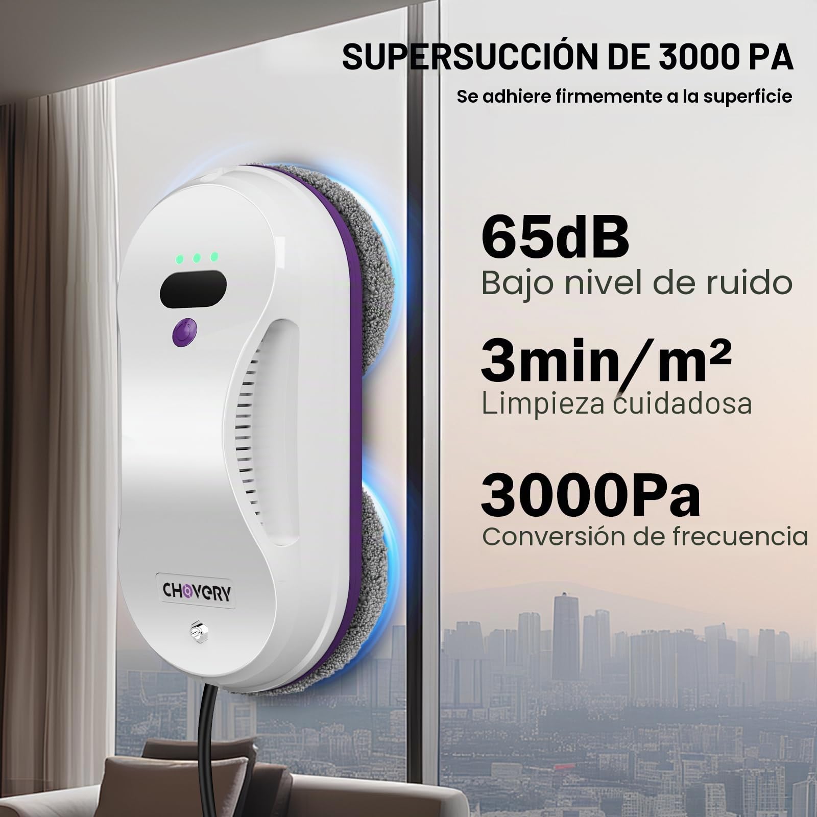 CHOVERY CL-2 Robot limpiador de ventanas con mando a distancia automático