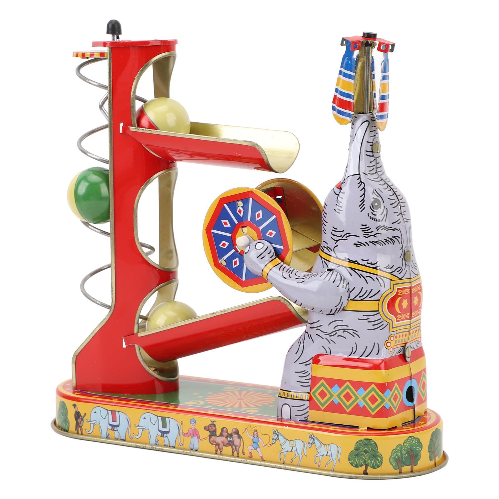 Vintage Wind Up Eleph G Clockwork Desktop Collectible for Birthday R Nostalgic Theme N G Decoration