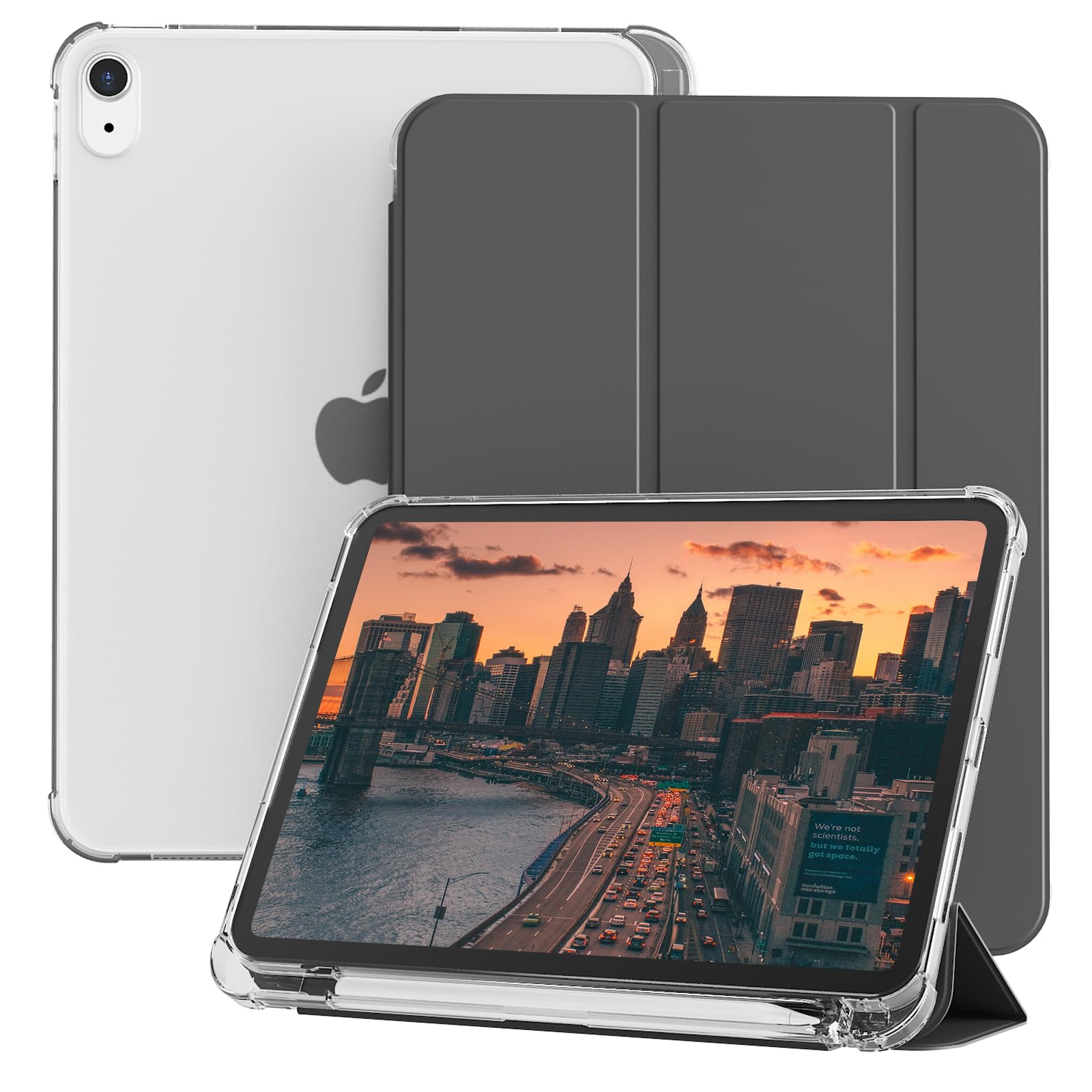 KVTVOU Case for New iPad (A16) 11th Generation 2025/ 10th Generation 2022, iPad 11 inch/ 10.9 inch Case with Hard PC Translucent Frosted Back Cover,