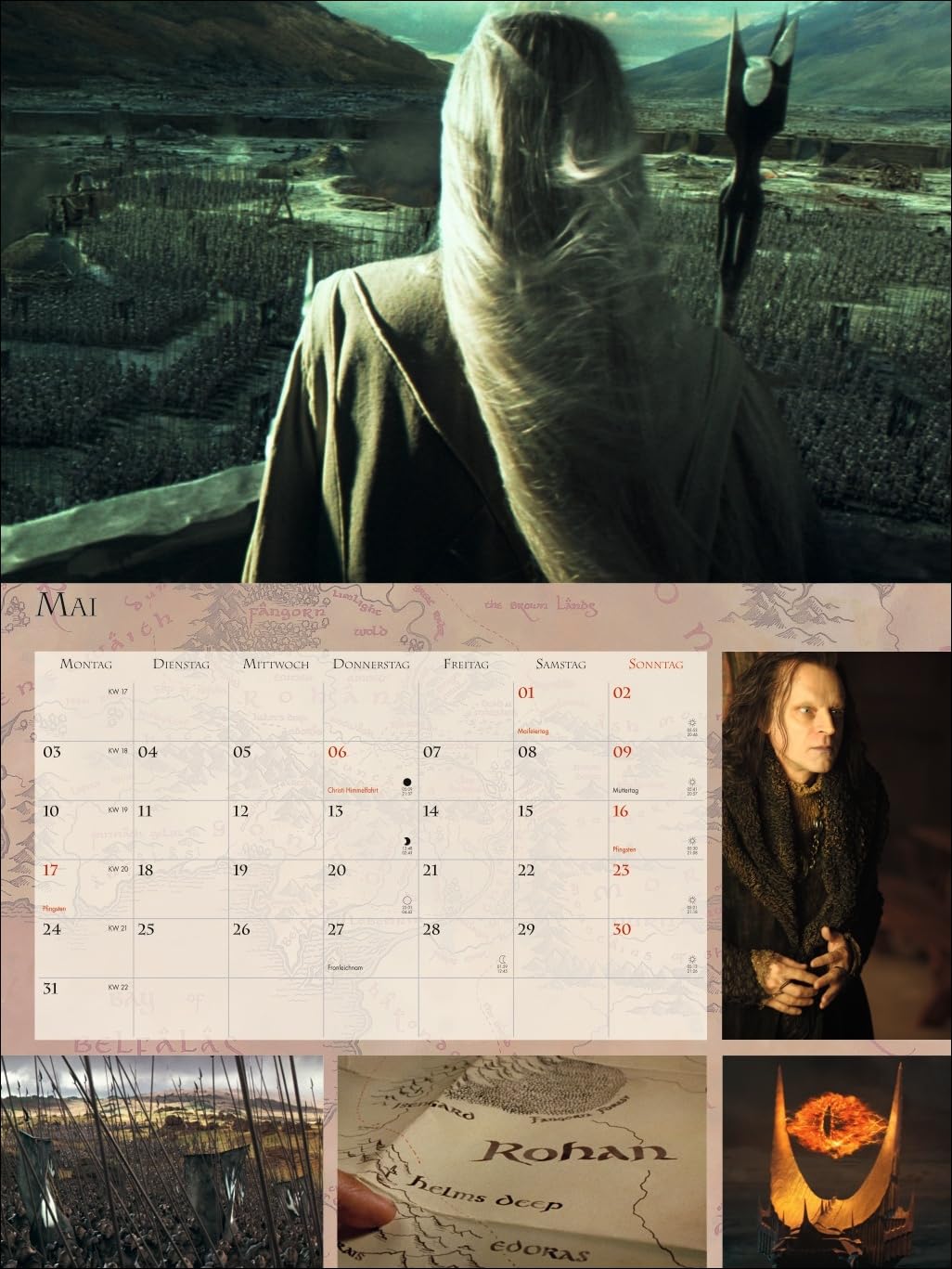Der Herr der Ringe Broschur XL Kalender 2027: Wandkalender mit fesselnden Filmszenen aus der erfolgreichsten Filmtrilogie. Broschürenkalender 2027 mit Poster zum Heraustrennen.