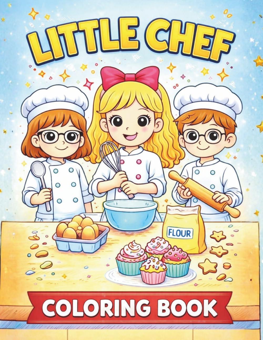 Little Chef Coloring Book.: Fun Cooking Adventures for Kids