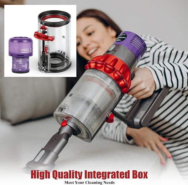 Zencantorous Contenitore Serbatoio Compatibile con Dyson V11 V15 SV14 SV15 SV17 SV22 SV28 Polvere Raccogli Filtri Filtro Rifiuti Accessori, Contenitore Polvere di Ricambio, Contenitore Aspirapolvere - 5