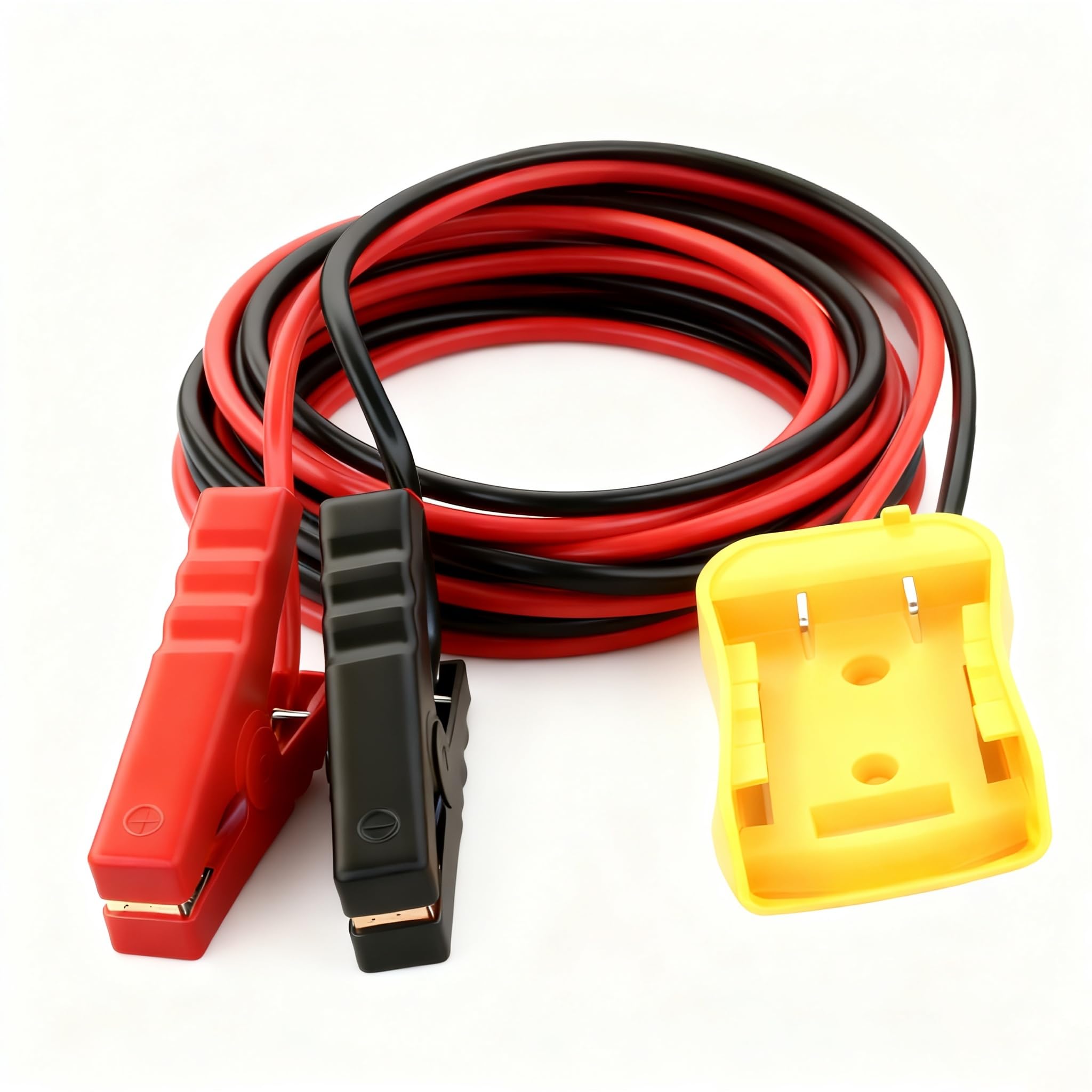 Jumper Cables Adapter for DeWalt 20V Battery- 2FT 8AWG Portable Car Jump Starter Booster Cables Automotive Emergency Power