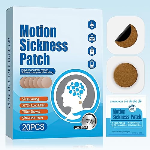 Vista 6 de (2026 New) Motion Sickness Patches Non-Drowsy, 100% Natural Motion Sickness Patch(Efficient– Lasts 72 Hours)-for Car Airplane Ship Altitude