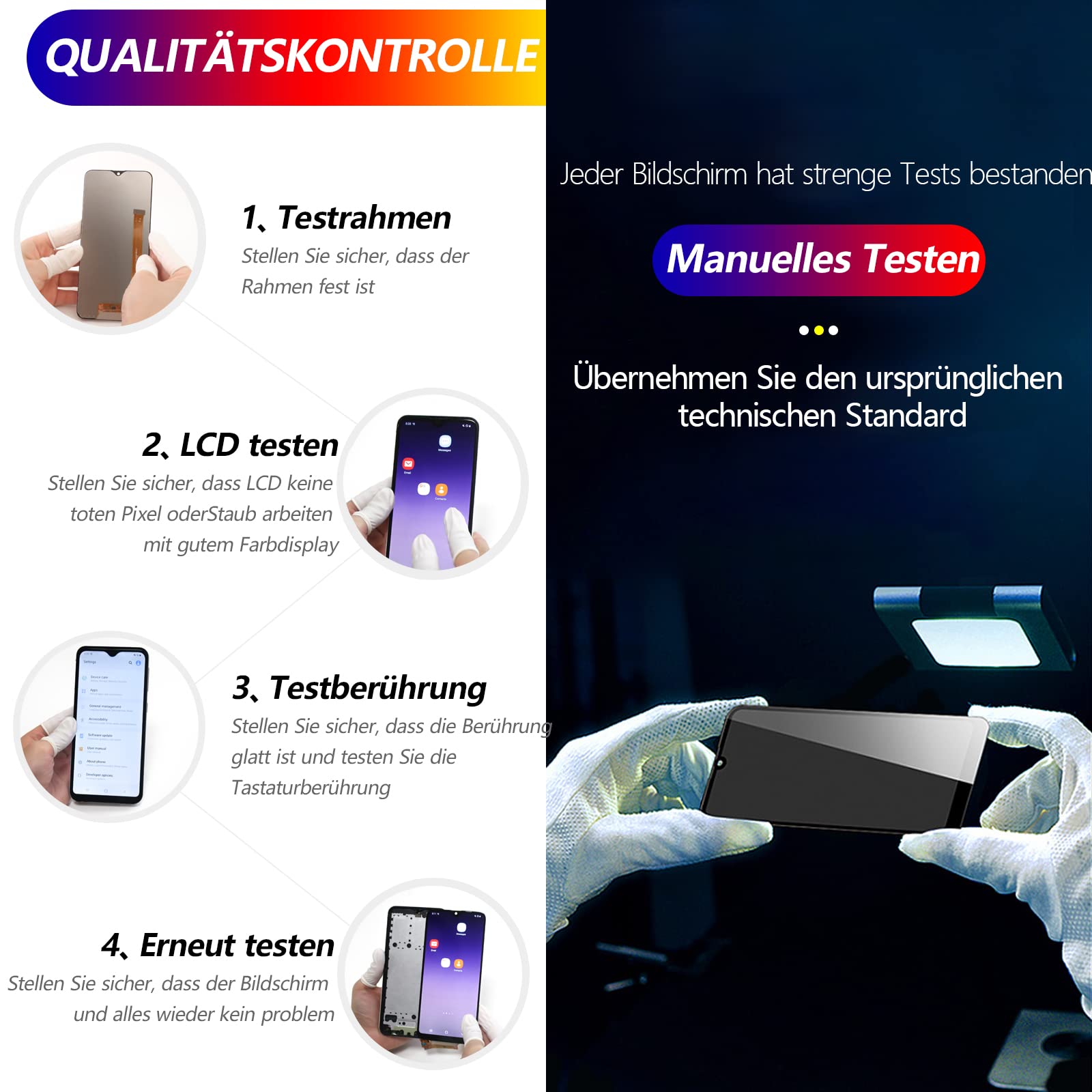 RongZy für Samsung Galaxy S20 FE/S20 FE 5G LCD Bildschirmersatz für Samsung Galaxy S20 FE Touchscreen Digitalisierer Display mit Werkzeugen (Schwarz mit Rahmen)
