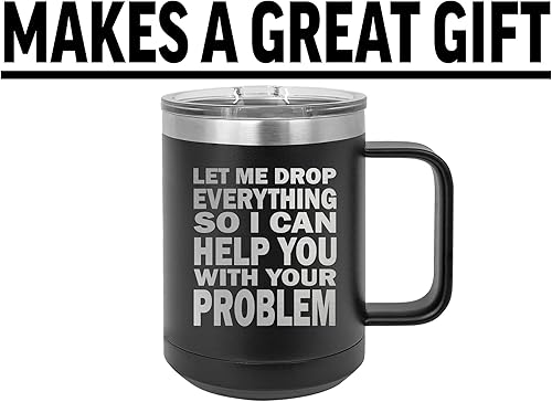 Miniatura 4 de Rogue River Tactical Divertida taza de café de acero inoxidable resistente con tapa, diseño sarcástico y sarcástico, diseño de broma novedosa, gran