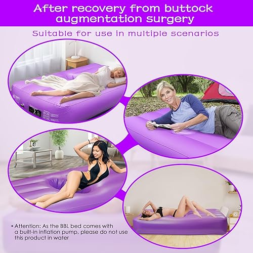 Miniatura 6 de Cama BBL recién mejorada con bomba incorporada BBL cama después de la cirugía para dormir, almohada brasileña de recuperación de levantamiento de