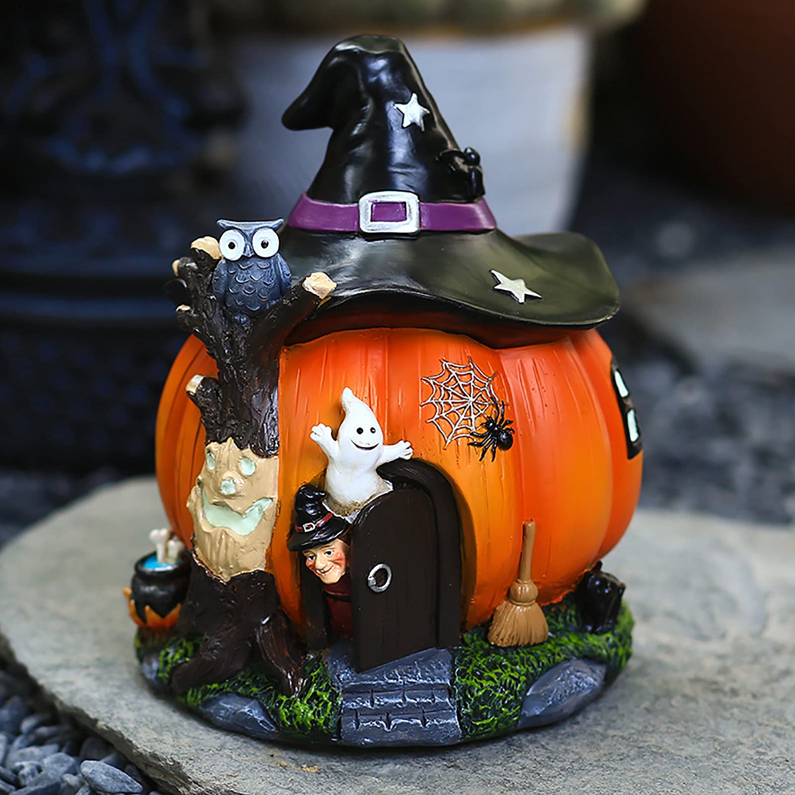 Amazon.co.jp: ハロウィン 飾り かぼちゃランタン かぼちゃ 置物 人造 