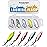 THKFISH Fishing Spoons for Trout, Pike, Bass, Crappie, Walleye - Color A Single Hook-1/8oz 5pcs