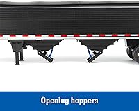 Vista 5 de ERTL 1/32 Freightliner 122SD Semi con remolque de grano 47361