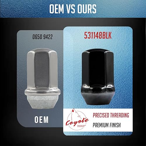 Vista 86 de Wheel Accessories Parts 20 piezas M14x1.5 14x1.5 Rosca corta camión corto 1.50 pulgadas de largo Tuercas estriadas cromadas 6 ranuras hexagonales