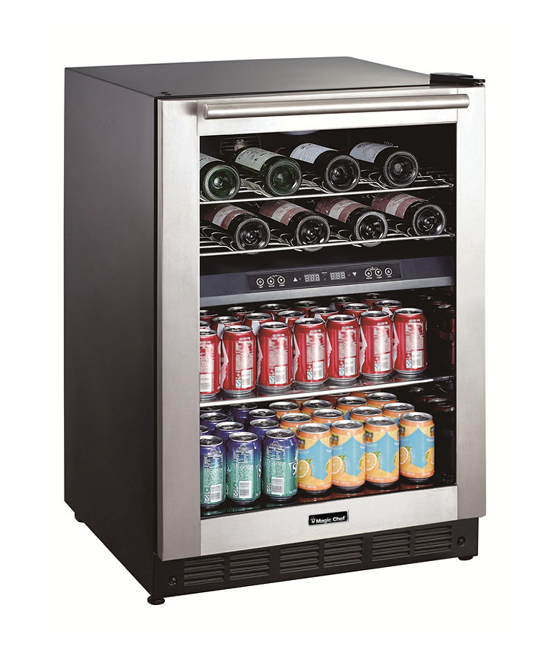 Magic Chef Dual-Zone Built-In Wine and Beverage Center on Fridge.com