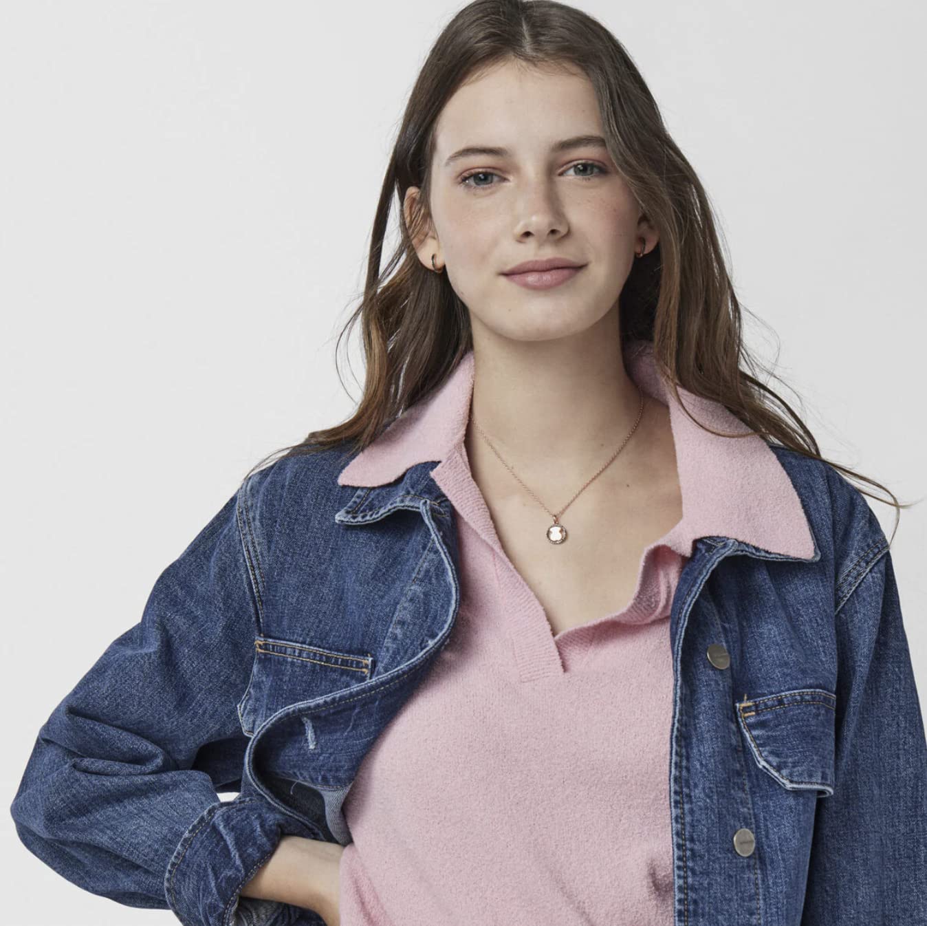 TOUS Collar con Baño de Oro Rosa 18Kt sobre Plata para Mujer con Motivo de Oso Espinela, Largo 45cm, Elegante y Versátil, Colección Camille