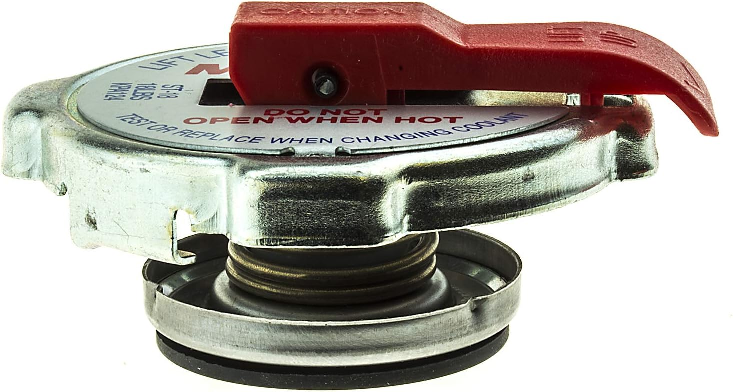 MotoRad ST-18 Safety Lever Radiator Cap Fits Jeep Wrangler 97–17 Grand Cherokee 93–21 Patriot 11-17 Compass 12-17 Liberty 02-13 Dodge Charger 06–23 Journey 09–20 Durango 00–21 Chrysler 300 05–21