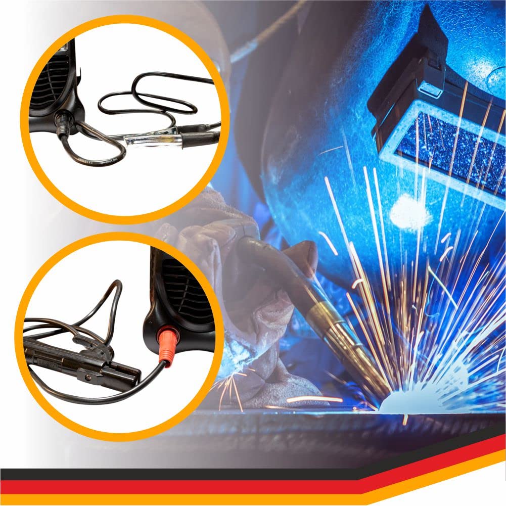 JHONSORR Saldatrice inverter elettrodo kit maschera saldatura spazzola occhialini 300 amp