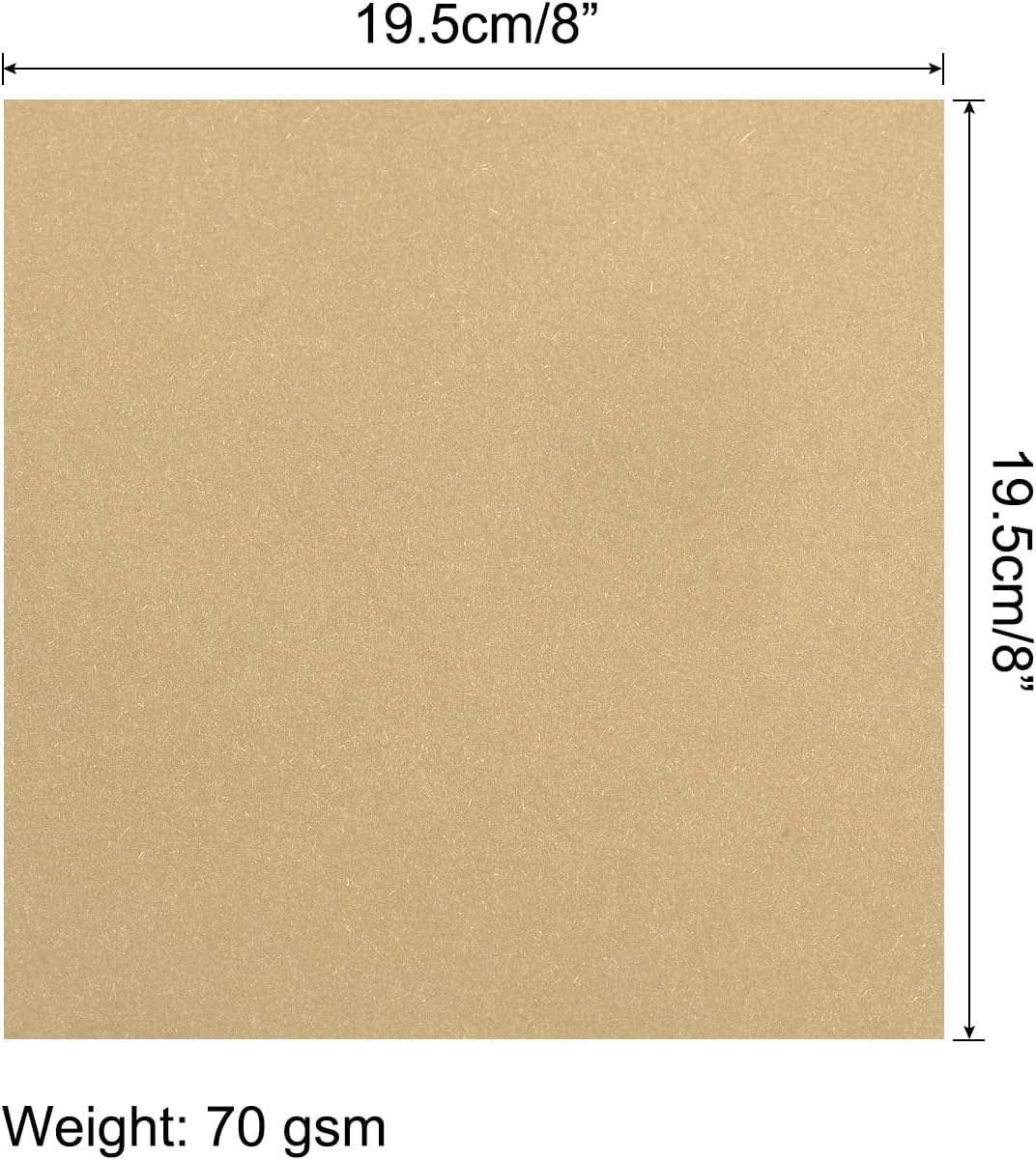 MECCANIXITY 25 Sheets 8x8 Inch(20x20cm) Origami Paper Double Sided Khaki Square Sheet for Art Craft Project, Beginners, Gifts Decor image 2