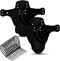 Vista 26 de FIFTY-FIFTY Guardabarros para Bicicleta de Montaña, Guardabarros MTB, Guardabarros de Bicicleta Compatible Delantero y Trasero, Compatible