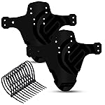 FIFTY-FIFTY 2-Pack Mountain Bike Fender, MTB Mudguard, Front and Rear Compatible Bicycle Mudguard, Fits 26, 27.5, 29, Plus Size and Fat Bike Wheel Sizes (Black)