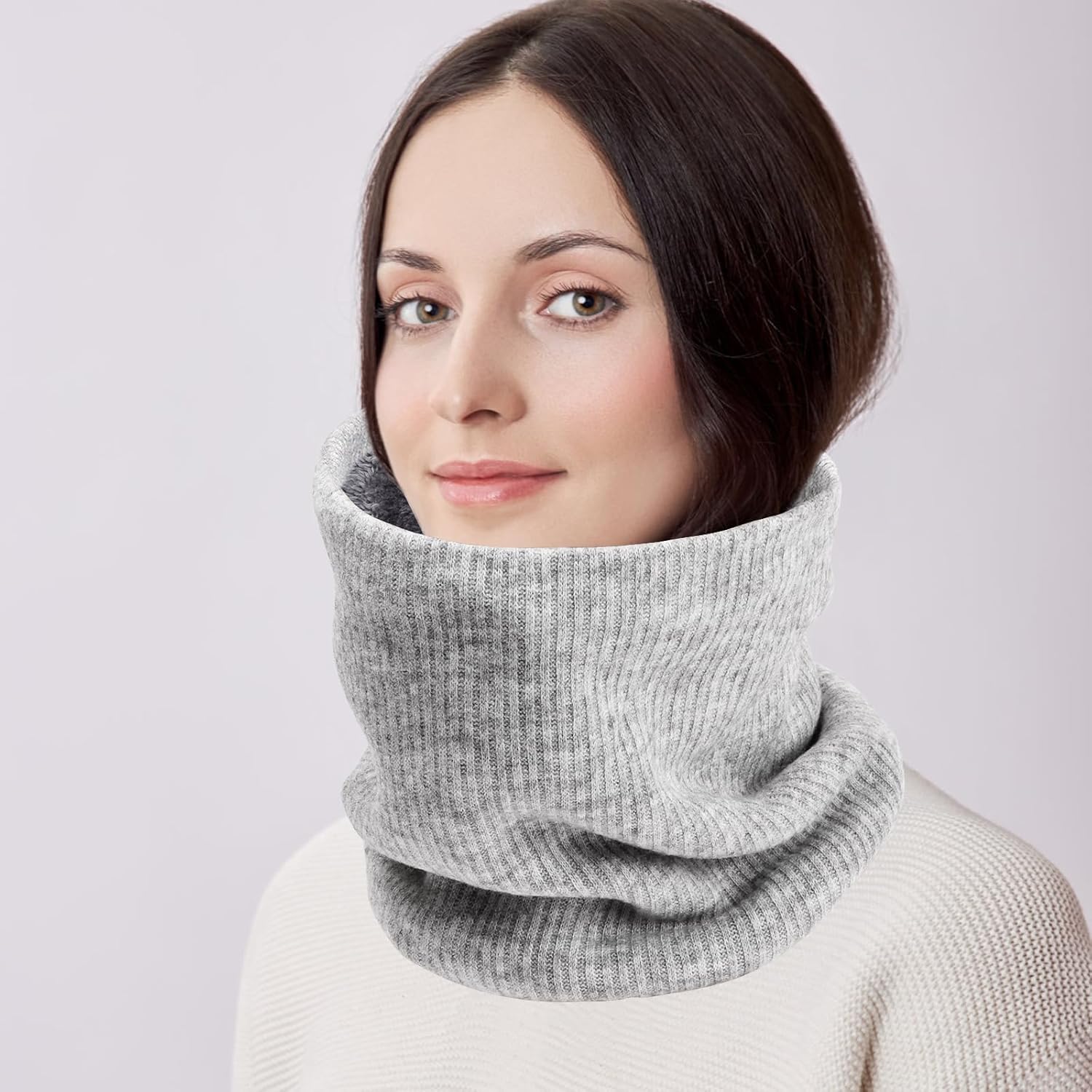 Thermal Snood Hoxflys For Men Women Fleece Neck Warmer Unisex
