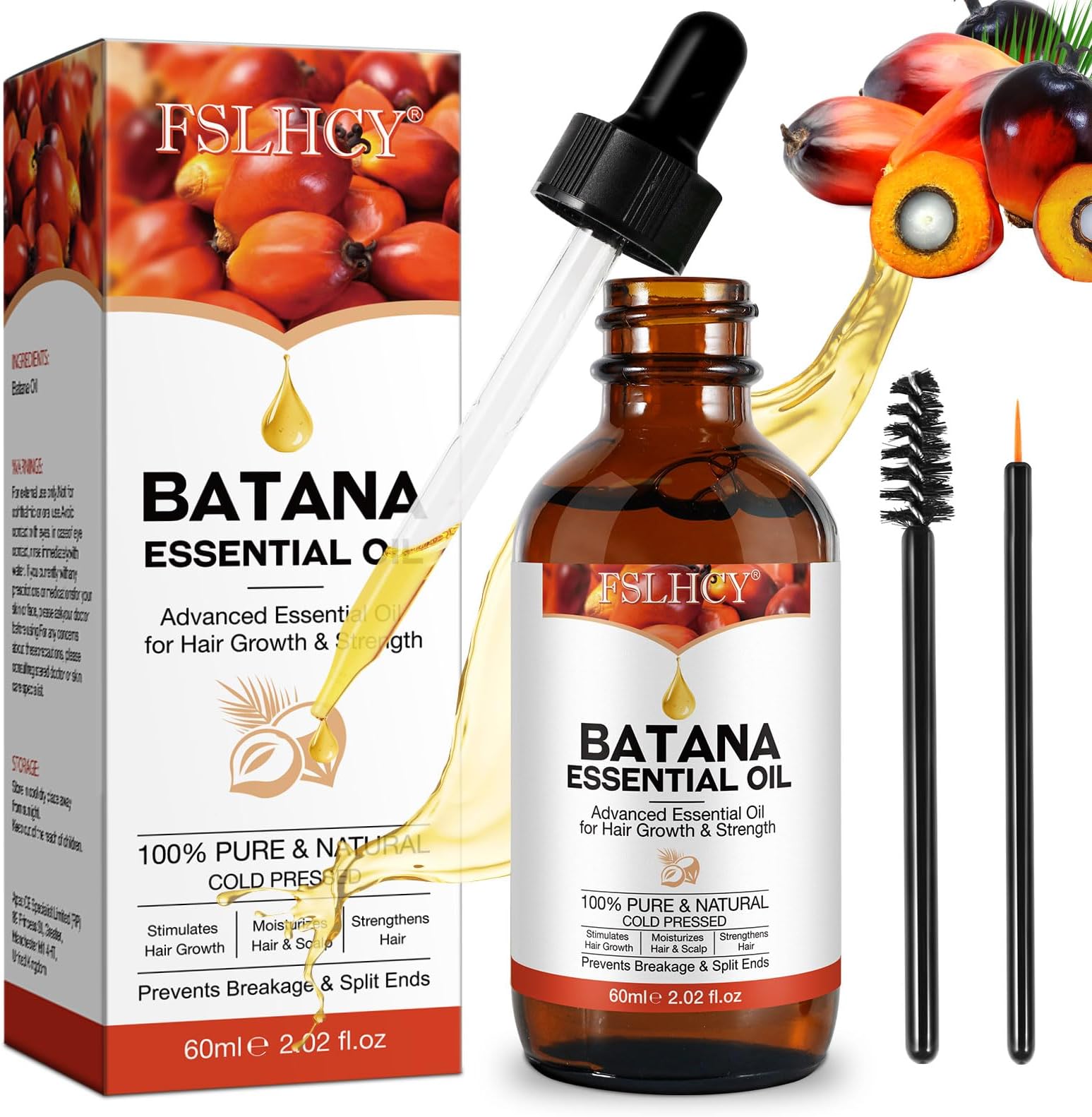 Huile De Batana Dr Sebi - 100% Pure Et Biologique - Pour Croissance Et Soin Des Cheveux - Volume 100 Ml