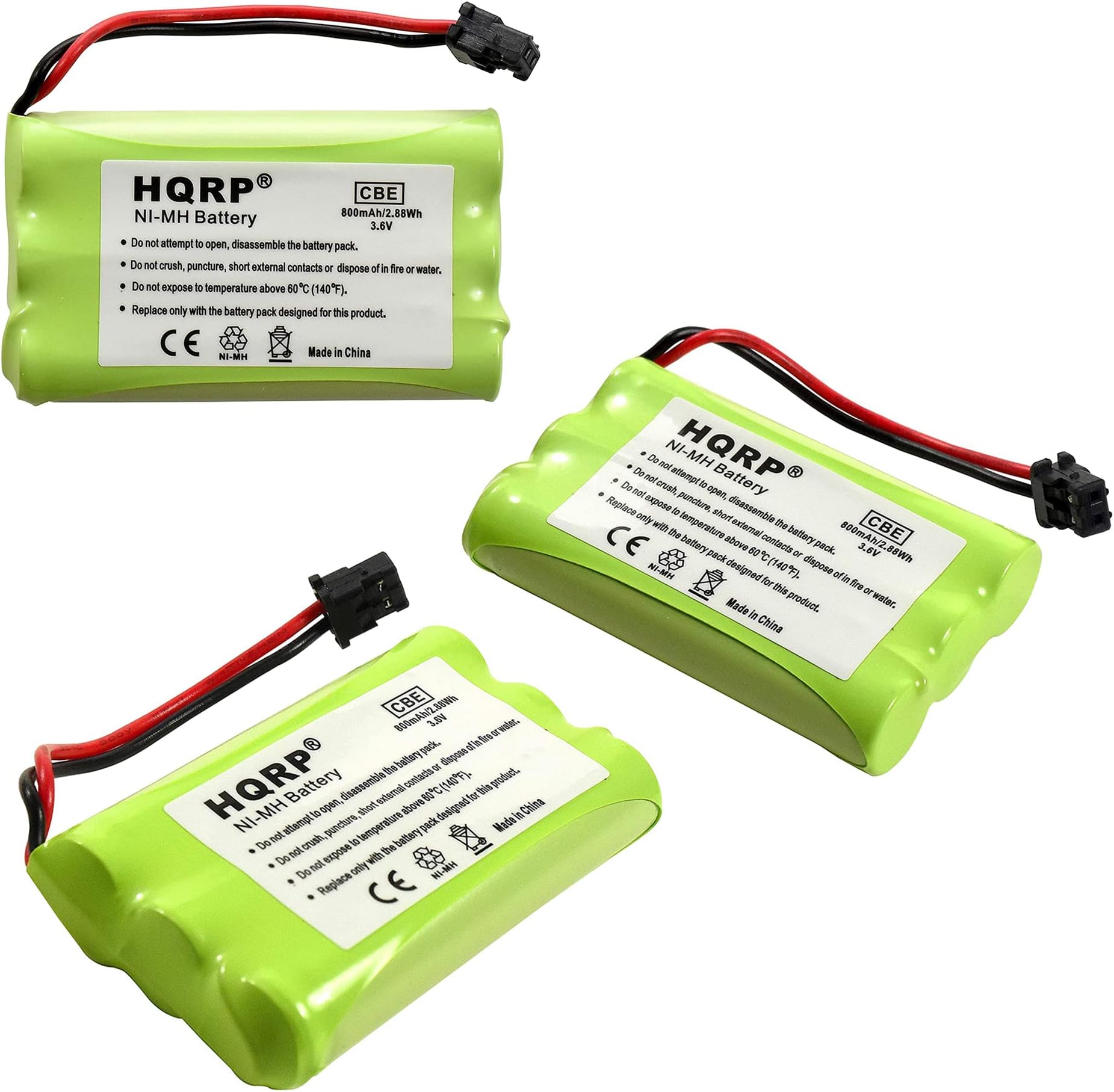 N Battery 2-Pack BT905 Replacement Batteries 600mAh Ni-CD