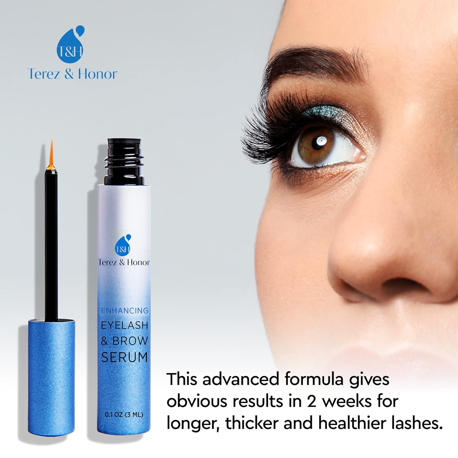 Advanced Eyelash Growth Serum and Brow Enhancer to Grow Thicker, Longer Lashes for Long, Luscious Lashes and Eyebrows (Eyelash Growth Serum [3mL]) : Beauty & Personal Care