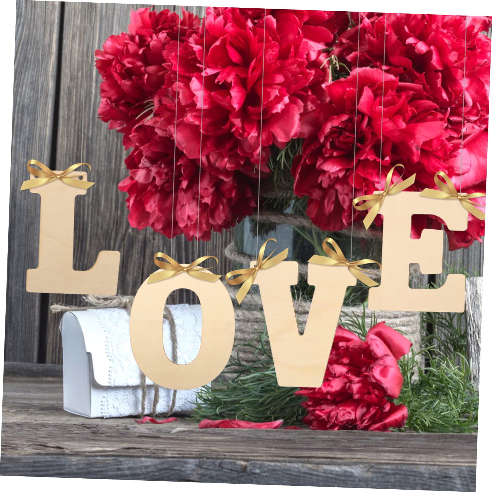 Letras del Alfabeto de Madera para Manualidades, 66 Piezas | Color Beige, Aptas para Colgar o Decoupage, Piezas de 5 Pulgadas para Decorar y Reconocer Letras