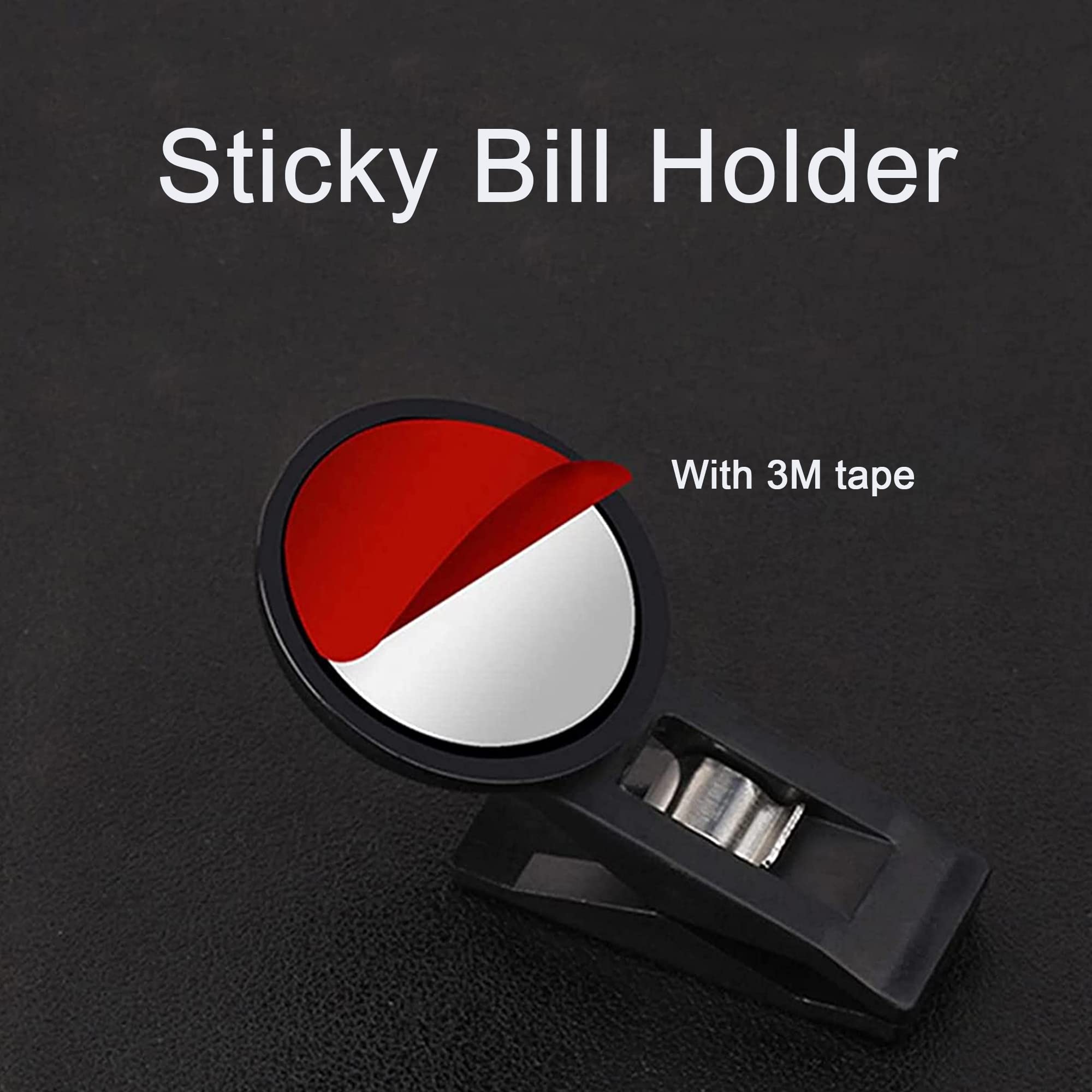6 Pezzi permessi di parcheggio Porta biglietti Parabrezza porta biglietti parcheggio Porta note Finestrino auto Visiera parasole Occhiali Clip Card Morsetto per parabrezza e banconote per auto
