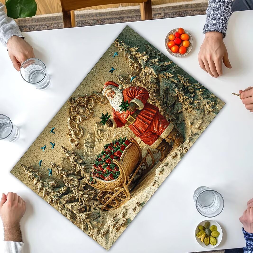 Puzzle Natale, Puzzle 2000 Pezzi Adulti per Decor, Regalo Donna/Uomo -8768