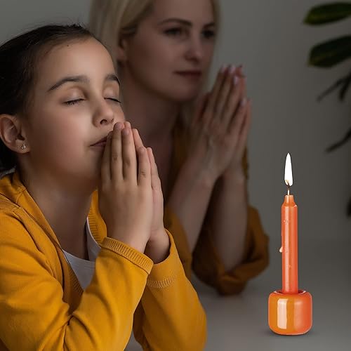 Miniatura 8 de 100 velas de hechizo con 10 soportes para juegos de brujería, palitos de vela ritual, velas cónicas de hechizo, velas de campanilla, juego de velas