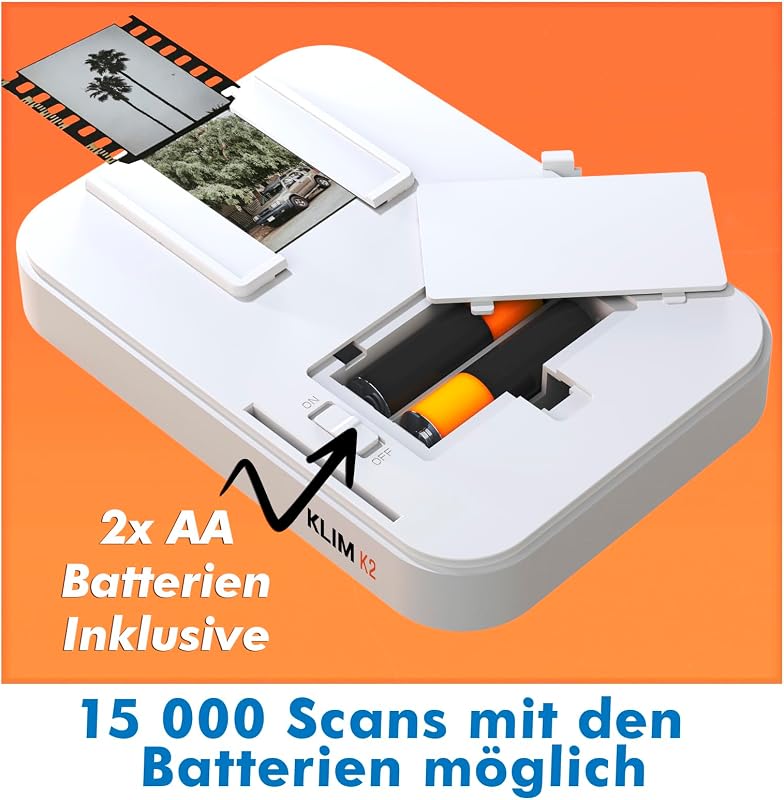 KLIM K2 35mm Filmszkenner Dia és Negatív Szkenner Otthoni Digitalizáláshoz
