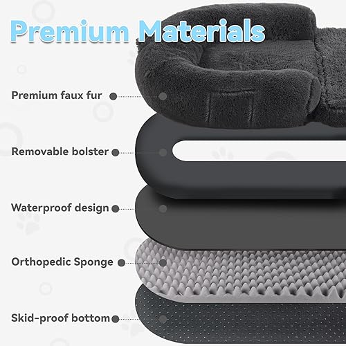 Miniatura 5 de Dokdogs Cama humana plegable 2 en 1 para perros, para personas y adultos, cama para perros grandes de tamaño humano, se adapta a familias de