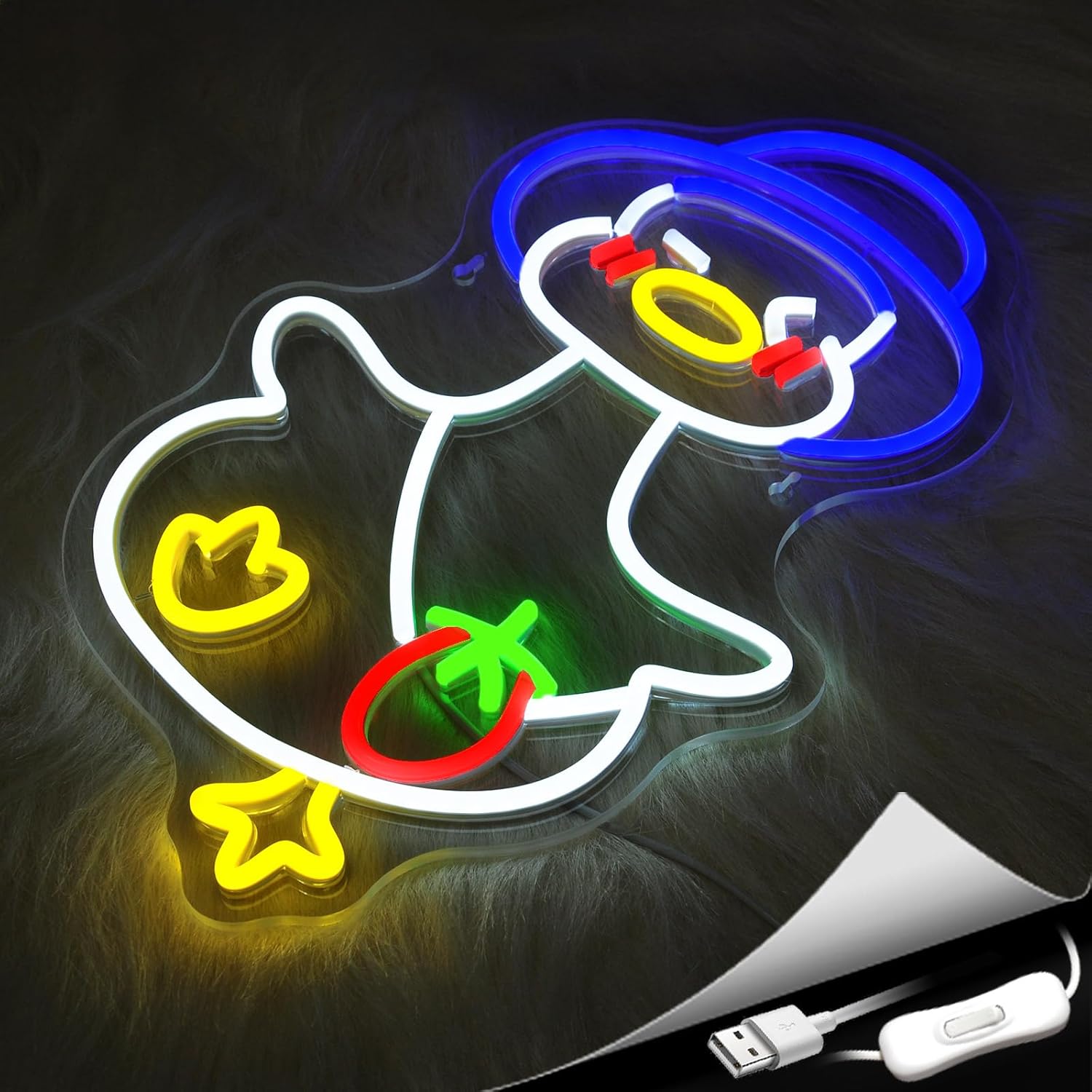 Duck Neon Sign Led Neon Light Neon Signs for Wall Decor USB Powered Led Neon Signs for Room Decoration - Image 4