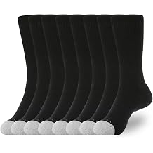 WANDER Womens Athletic Crew Socks 8 Pairs Cushion Running Socks 7-10/10-14 | Women Sport Wicking 92.5% Cotton Socks, Breathable and Sweat-absorbing