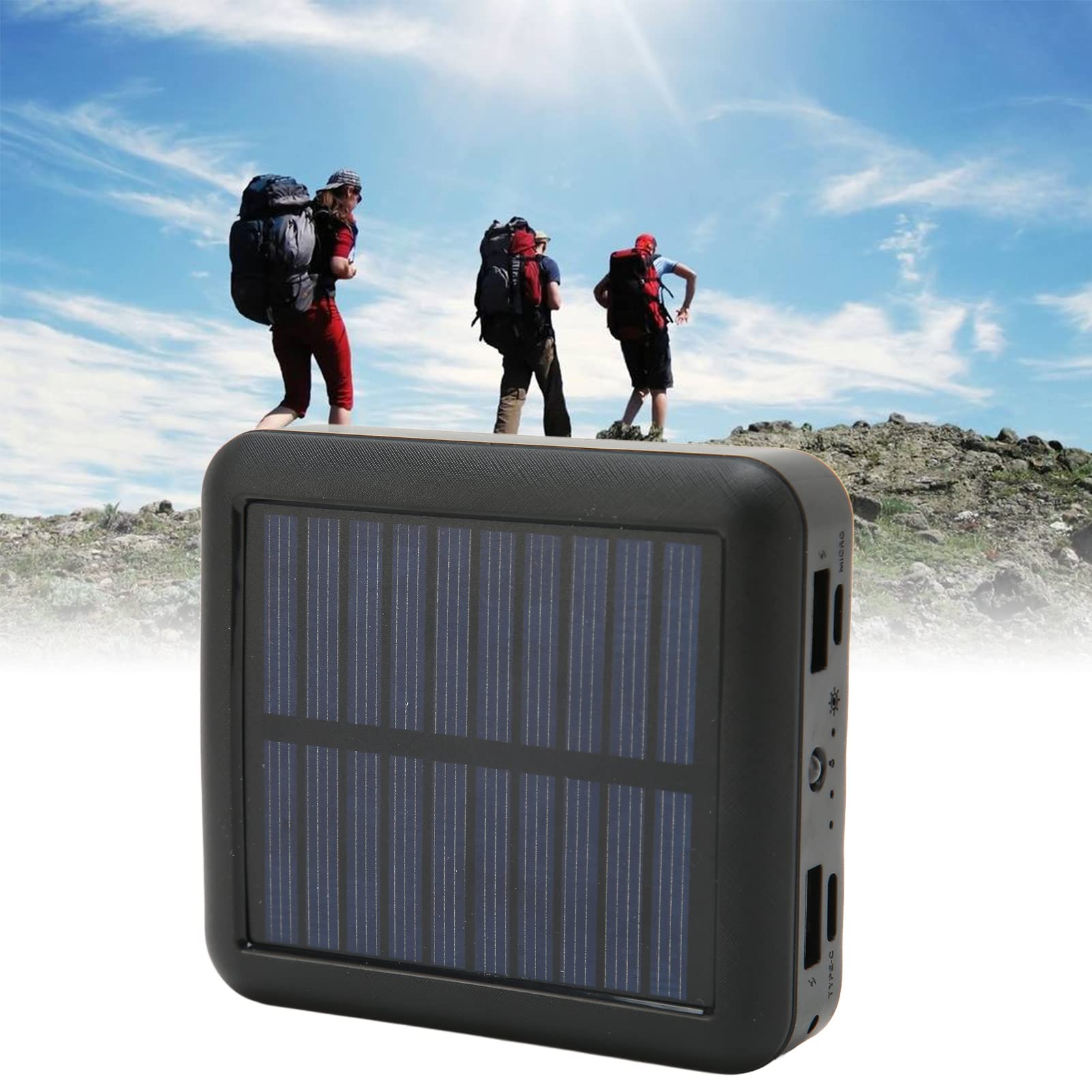 Psooo PS-406 Zonne-energiebank/draadloze oplader - 20000mAh Psooo PS-406 Zonne-energiebank/draadloze oplader - 20000mAh